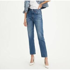 NWT LEVI'S Premium 501 Button Fly High Rise Straight Leg Jeans Women's Sz 31x30
